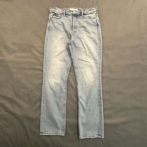 Mother Superior Jeans The Button Fly Dazzler Ankle I Confess Made in USA Heart